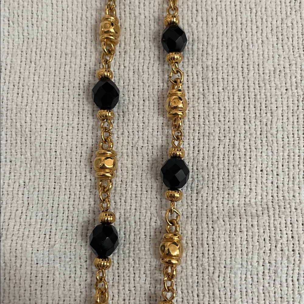 Vintage St. John Couture Opera Length Faceted Bead Necklace - Picture 3 of 6